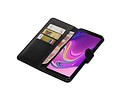 BAOHU Zakelijke Book Case Telefoonhoesje Geschikt voor de Samsung Galaxy A9 2018 - Portemonnee Hoesje - Pasjeshouder Wallet Case - Zwart
