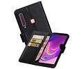 BAOHU Zakelijke Book Case Telefoonhoesje Geschikt voor de Samsung Galaxy A9 2018 - Portemonnee Hoesje - Pasjeshouder Wallet Case - Zwart