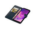 BAOHU Zakelijke Book Case Telefoonhoesje Geschikt voor de Samsung Galaxy A9 2018 - Portemonnee Hoesje - Pasjeshouder Wallet Case - Blauw