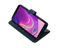 BAOHU Zakelijke Book Case Telefoonhoesje Geschikt voor de Samsung Galaxy A9 2018 - Portemonnee Hoesje - Pasjeshouder Wallet Case - Blauw
