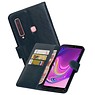 BAOHU Zakelijke Bookstyle Hoesje Samsung Galaxy A9 2018 Blauw
