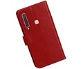 Zakelijke Bookstyle Hoesje voor Samsung Galaxy A9 2018 Rood