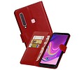 Zakelijke Bookstyle Hoesje voor Samsung Galaxy A9 2018 Rood