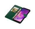 BAOHU Zakelijke Book Case Telefoonhoesje Geschikt voor de Samsung Galaxy A9 2018 - Portemonnee Hoesje - Pasjeshouder Wallet Case - Groen