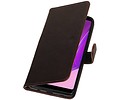 BAOHU Zakelijke Book Case Telefoonhoesje Geschikt voor de Samsung Galaxy A9 2018 - Portemonnee Hoesje - Pasjeshouder Wallet Case - Mocca