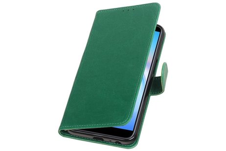 Zakelijke Bookstyle Hoesje voor Samsung Galaxy J6 Plus Groen