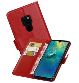 BAOHU Zakelijke Bookstyle Hoesje Huawei Mate 20 Rood