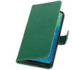 BAOHU Zakelijke Book Case Telefoonhoesje Geschikt voor de Huawei Mate 20 - Portemonnee Hoesje - Pasjeshouder Wallet Case - Groen