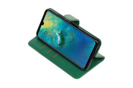 Zakelijke Bookstyle Hoesje voor Huawei Mate 20 Groen