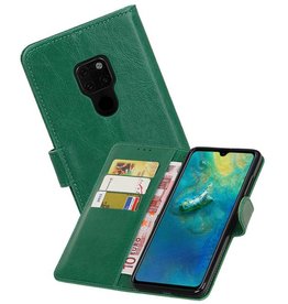 BAOHU Zakelijke Bookstyle Hoesje Huawei Mate 20 Groen