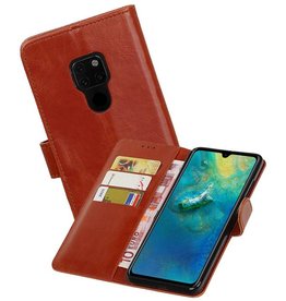 BAOHU Zakelijke Bookstyle Hoesje Huawei Mate 20 Bruin