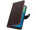 BAOHU Zakelijke Book Case Telefoonhoesje Geschikt voor de Huawei Mate 20 - Portemonnee Hoesje - Pasjeshouder Wallet Case - Mocca