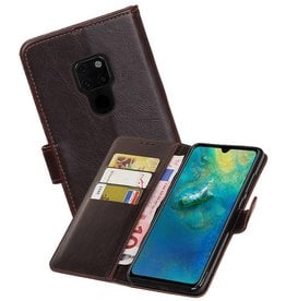 BAOHU Zakelijke Bookstyle Hoesje Huawei Mate 20 Mocca