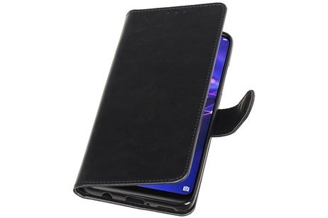 BAOHU Zakelijke Book Case Telefoonhoesje Geschikt voor de Huawei Mate 20 Lite - Portemonnee Hoesje - Pasjeshouder Wallet Case - Zwart