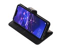 BAOHU Zakelijke Book Case Telefoonhoesje Geschikt voor de Huawei Mate 20 Lite - Portemonnee Hoesje - Pasjeshouder Wallet Case - Zwart