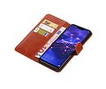BAOHU Zakelijke Book Case Telefoonhoesje Geschikt voor de Huawei Mate 20 Lite - Portemonnee Hoesje - Pasjeshouder Wallet Case - Bruin