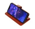 BAOHU Zakelijke Book Case Telefoonhoesje Geschikt voor de Huawei Mate 20 Lite - Portemonnee Hoesje - Pasjeshouder Wallet Case - Bruin
