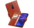 BAOHU Zakelijke Book Case Telefoonhoesje Geschikt voor de Huawei Mate 20 Lite - Portemonnee Hoesje - Pasjeshouder Wallet Case - Bruin