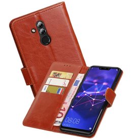 BAOHU Zakelijke Bookstyle Hoesje Huawei Mate 20 Lite Bruin