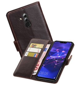 Zakelijke Bookstyle Hoesje Huawei Mate 20 Lite Mocca