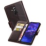 BAOHU Zakelijke Bookstyle Hoesje Huawei Mate 20 Lite Mocca