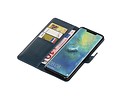 BAOHU Zakelijke Book Case Telefoonhoesje Geschikt voor de Huawei Mate 20 Pro - Portemonnee Hoesje - Pasjeshouder Wallet Case - Blauw