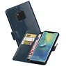 BAOHU Zakelijke Bookstyle Hoesje Huawei Mate 20 Pro Blauw