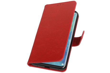 Zakelijke Bookstyle Hoesje voor Huawei Mate 20 Pro Rood