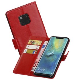 BAOHU Zakelijke Bookstyle Hoesje Huawei Mate 20 Pro Rood
