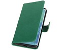 BAOHU Zakelijke Book Case Telefoonhoesje Geschikt voor de Huawei Mate 20 Pro - Portemonnee Hoesje - Pasjeshouder Wallet Case - Groen