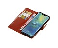 BAOHU Zakelijke Book Case Telefoonhoesje Geschikt voor de Huawei Mate 20 Pro - Portemonnee Hoesje - Pasjeshouder Wallet Case - Bruin