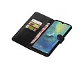 BAOHU Zakelijke Book Case Telefoonhoesje Geschikt voor de Huawei Mate 20 X - Portemonnee Hoesje - Pasjeshouder Wallet Case - Zwart