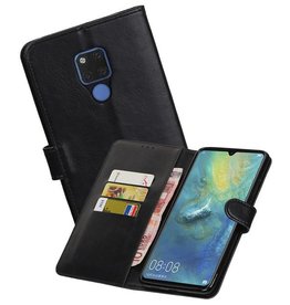 BAOHU Zakelijke Bookstyle Hoesje Huawei Mate 20 X Zwart