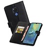 BAOHU Zakelijke Bookstyle Hoesje Huawei Mate 20 X Zwart