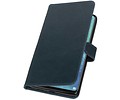 BAOHU Zakelijke Book Case Telefoonhoesje Geschikt voor de Huawei Mate 20 X - Portemonnee Hoesje - Pasjeshouder Wallet Case - Blauw