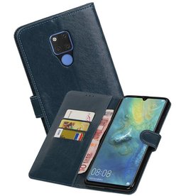 BAOHU Zakelijke Bookstyle Hoesje Huawei Mate 20 X Blauw