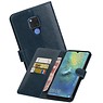 BAOHU Zakelijke Bookstyle Hoesje Huawei Mate 20 X Blauw