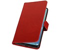 BAOHU Zakelijke Book Case Telefoonhoesje Geschikt voor de Huawei Mate 20 X - Portemonnee Hoesje - Pasjeshouder Wallet Case - Rood