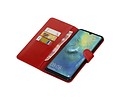 BAOHU Zakelijke Book Case Telefoonhoesje Geschikt voor de Huawei Mate 20 X - Portemonnee Hoesje - Pasjeshouder Wallet Case - Rood