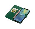 BAOHU Zakelijke Book Case Telefoonhoesje Geschikt voor de Huawei Mate 20 X - Portemonnee Hoesje - Pasjeshouder Wallet Case - Groen