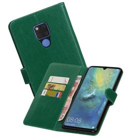BAOHU Zakelijke Bookstyle Hoesje Huawei Mate 20 X Groen