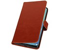 BAOHU Zakelijke Book Case Telefoonhoesje Geschikt voor de Huawei Mate 20 X - Portemonnee Hoesje - Pasjeshouder Wallet Case - Bruin