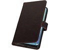 BAOHU Zakelijke Book Case Telefoonhoesje Geschikt voor de Huawei Mate 20 X - Portemonnee Hoesje - Pasjeshouder Wallet Case - Mocca