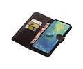 BAOHU Zakelijke Book Case Telefoonhoesje Geschikt voor de Huawei Mate 20 X - Portemonnee Hoesje - Pasjeshouder Wallet Case - Mocca