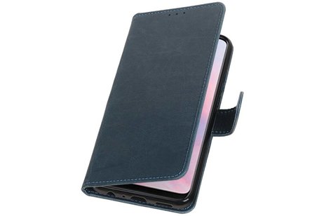 BAOHU Zakelijke Book Case Telefoonhoesje Geschikt voor de Huawei Y9 2019 - Portemonnee Hoesje - Pasjeshouder Wallet Case - Blauw