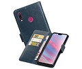 BAOHU Zakelijke Book Case Telefoonhoesje Geschikt voor de Huawei Y9 2019 - Portemonnee Hoesje - Pasjeshouder Wallet Case - Blauw