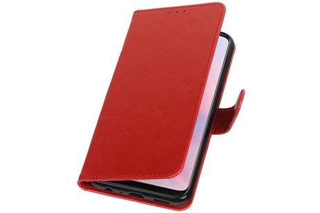 BAOHU Zakelijke Book Case Telefoonhoesje Geschikt voor de Huawei Y9 2019 - Portemonnee Hoesje - Pasjeshouder Wallet Case - Rood
