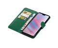 BAOHU Zakelijke Book Case Telefoonhoesje Geschikt voor de Huawei Y9 2019 - Portemonnee Hoesje - Pasjeshouder Wallet Case - Groen