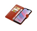 BAOHU Zakelijke Book Case Telefoonhoesje Geschikt voor de Huawei Y9 2019 - Portemonnee Hoesje - Pasjeshouder Wallet Case - Bruin