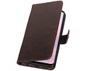 BAOHU Zakelijke Book Case Telefoonhoesje Geschikt voor de Huawei Y9 2019 - Portemonnee Hoesje - Pasjeshouder Wallet Case - Mocca